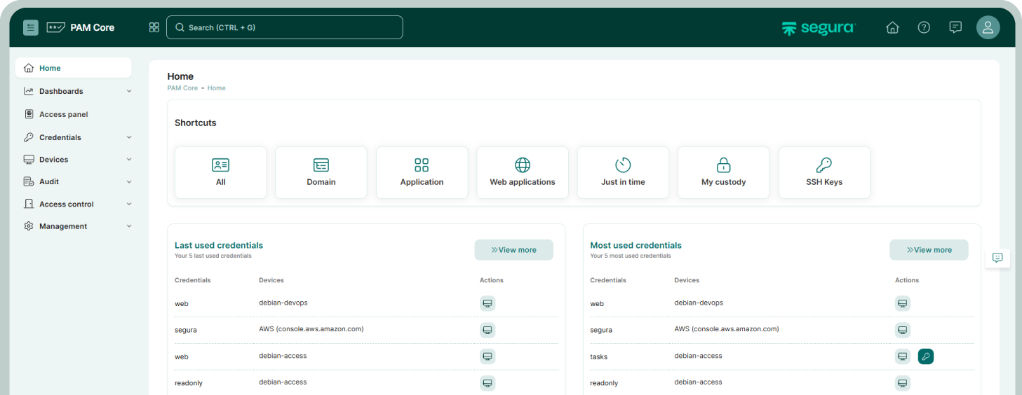Segura® (PAM) platform